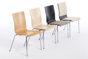 Die Schalenstühle Alaska können überall gestellt werden